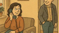 Banc: Soțul pleacă cu mobilul în buzunar