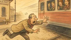 Banc: Pe peronul din Craiova, el strigă…