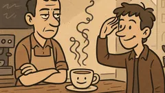 Banc: Intră unul și cere o cafea