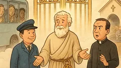 Banc: La Poarta Raiului, preot și șofer